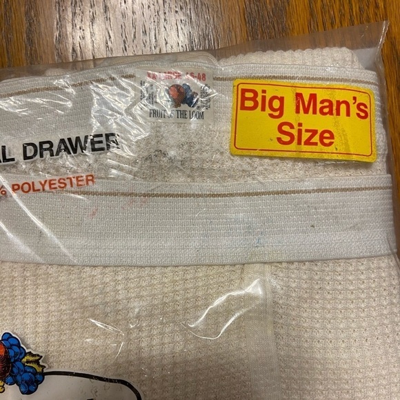 Fruit of the Loom New Old Stock Vintage Men’s Size 2XL Thermal Long Underwear - Picture 3 of 6
